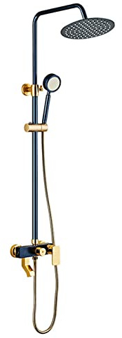 GYEQXKT Soffione Doccia a Pioggia ad Alta Pressione, Combinazione Doccia Portatile con Braccio di Estensione Regolabile in Altezza/angolazione, 3 funzioni 2 in 1 Doccia da Bagno ad Alto FL