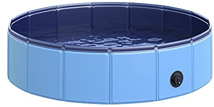 PawHut Hundebadewanne Hundepool Badewanne Swimmingpool Wasserbecken für Hunde 80 x 20 cm
