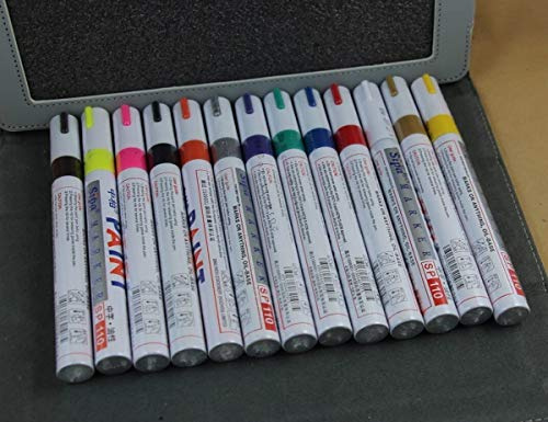 12 Color Universal Waterproof Permanent Paint Marker Pen Car Tyre Tire Tread Rubber Metal