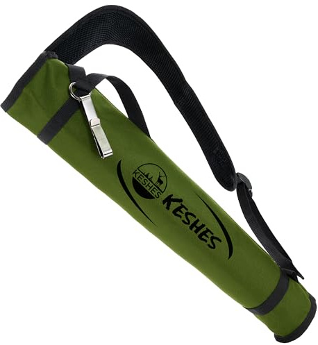 KESHES Archery Back Arrow Quiver Holder - Adjustable Quivers for Arrows, for Bow Hunting and Target Practicing; Youth and Adults (Green)