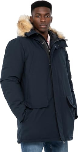 Schott nyc Uomo Nelson20 Parka Not Applicable, marina, Small