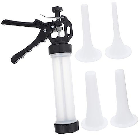 MAGICLULU Outil de Remplissage de Saucisses Manuel Poussoir à Saucisses Fait Maison Noir Facile à Nettoyer Polyvalent pour Le Bœuf Dinde