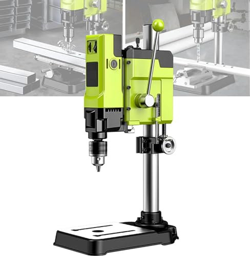 FLTRGO Taladro de Columna 880w, Taladro de Mesa Taladro de Columna Profesional 6 Velocidades Banco Trabajo para Bricolaje y Reparaciones Profesionales