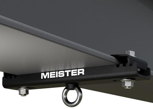 Meister Support de suspension pour sacs lourds de boxe et MMA, sangles de suspension et plafonniers – Noir – 19,1 cm – 24,1 cm