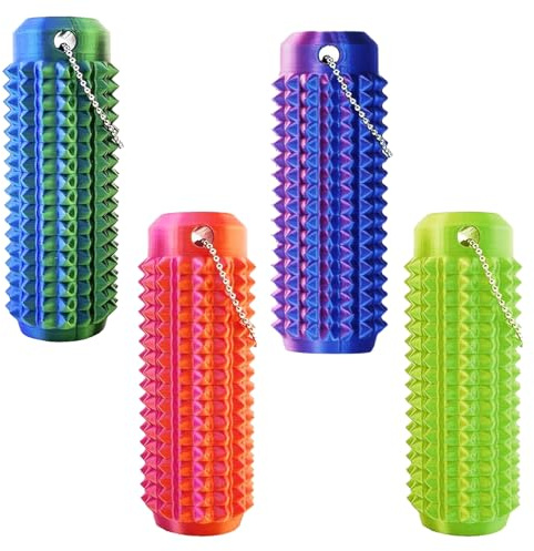4 stycken Little Ouchies Pain Fidget, Spiky Grippie stäm Fidget, sensoriska leksaker för vuxna, smärre stämning, fidget leksak, ADHS-leksaker för stressreducering, fokus, ångestlindring