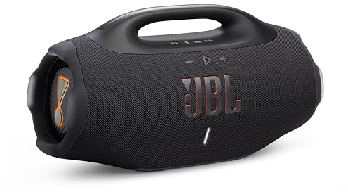 JBL Boombox 4 - Most Powerful Portable Waterproof Speaker with Massive Pro Sound, Up to 34 Hours of Playtime, & Multi-Speaker Connection by Auracast™ (Black) (Renewed)