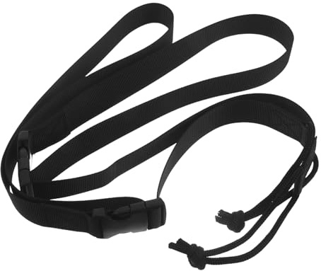 Ciieeo Correa Ajustable de Snowboard Negra 68 Cm para Fijaciones y Botas de Esquí, 2 Piezas, Accesorio Ligero de Transporte para Deportes de Invierno y Esquí al Aire Libre