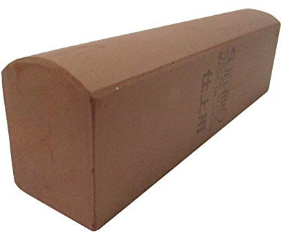 Pierre à Aiguiser Arrondie Multifonctions Suehiro RK-110 Grain 1000 Rouge, Pierre à Eau à Tremper Outils Jardin Ciseaux et Couteaux de Cuisine Fabriquée au Japon