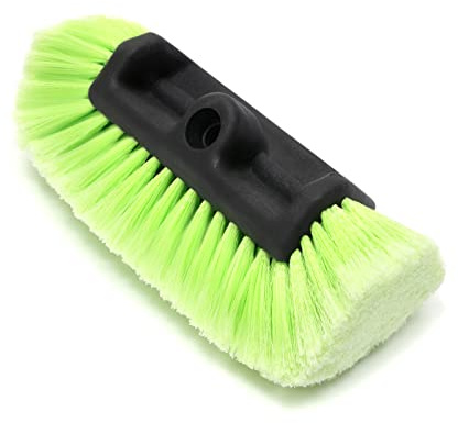 Forgrace 12 Car Wash Brush with Soft Bristle Auto RV Truck Boat Camper Car Exterior Washing Heavy Duty Tri-Level Dip Green