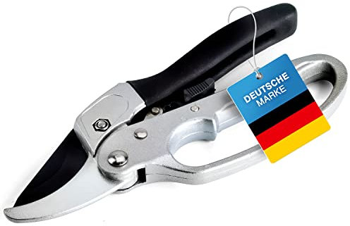 Sécateur universel Sécateur pour rosiers avec lame forgée ; sécateur pour fleurs en acier inoxydable