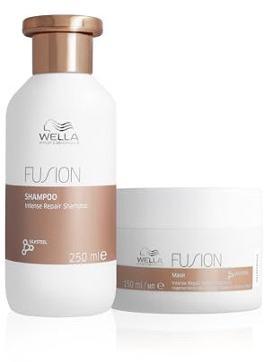 Wella Professionals | Pack Fusion | Reparación Intensa | Cabello Dañado | Champú (250ml) + Mascarilla (150ml)