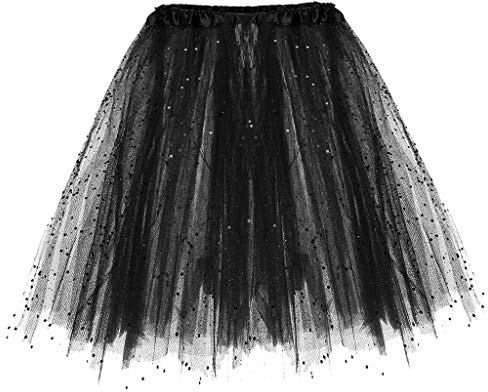 Jupe en Tulle pour Femme - Style rétro années 50 - Ballet - Tutu de Ballet - Rockabilly - Jupon de Danse - Robe de Bal - Robe de soirée - Accessoire Rockabilly années rétro - Tutu - Cosplay Crinolin,