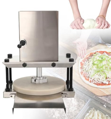 SOYPAX Presse à pâte à pizza électrique, laminoir à pâte électrique commercial, couteaux à pizza en acier inoxydable