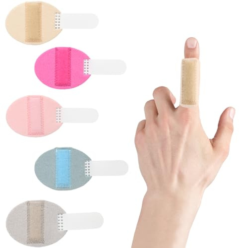 Futuhada 5 st utlösarfäste, justerbart fingerskydd i avtryckaren, handplattång för artrit, tendinit, karpaltunnelsmärta och stukning (stor)