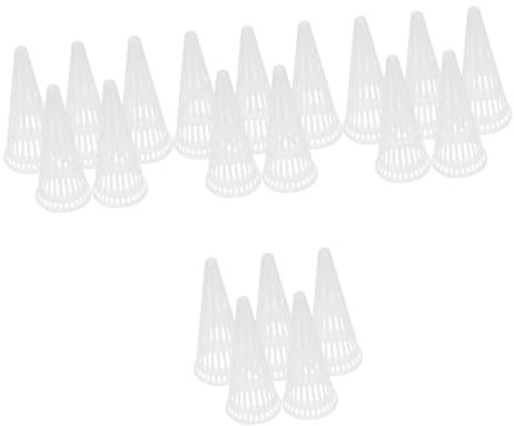 Sosoport 20piezas De Hidropónico Cestas De Crecimiento Huecas para Recipientes De Jardinería para Cultivos Casa y Jardín