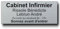 Plaque de porte personnalisée 24x10 cm – Jusqu’à 5 lignes – Plaque PVC pour porte d’entrée, numéro de porte, prénom, nom, profession, usage privé ou professionnel, signalétique résistante (Argent)