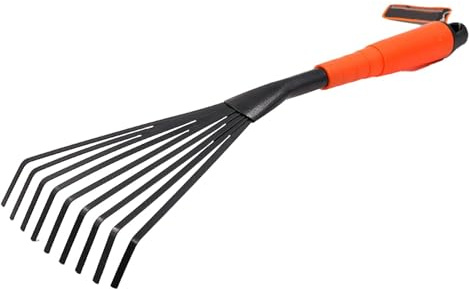 Utensile per rastrello a mano – Mano in acciaio, rastrello per arbusti | Utensili manuali da giardino, artigli, forniture manuali professionali da giardino, strumenti per raccogliere foglie per