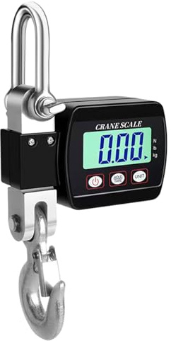 Idota kranvåg 500 kg hängvåg digital LCD-våg viltvåg fiske kaj-vägning (svart)