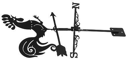 YXKJHH Veleta de Metal para jardín, Veleta con Forma de Gallo, Veleta Decorativa, indicador de dirección del Viento, Veleta Vintage, Veleta Creativa, Veleta de Viento