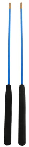Toyvian Bastoni da Diabolo Antiscivolo 44,5 Cm Testa Appesantita e Foro Corda, Set per Giocolieri e Ragazzo Ragazza, Bastoncini Resistenti per Gioco e Pratica Outdoor