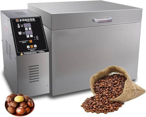 Kommersiell kafferostare, 2000g/4000g elektrisk kaffebönrostare, nötter, jordnötter, cashewnötter och kastanjer, elektrisk trumkafferostare 4000g