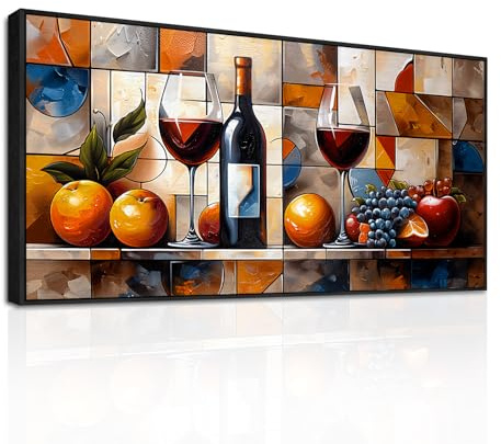 SERIMINO Cuadros Decoracion Salon Modernos Grandes Marcos 50x100 cm