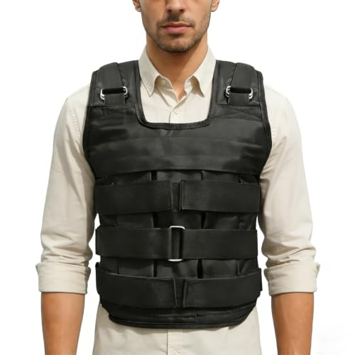 Gilet lesté réglable - Charge maximale : 1 à 50 kg (sans poids)
