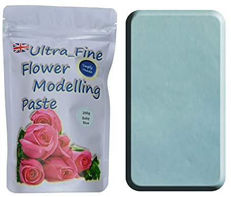Simply Heaven Sugar Flower Paste - Sugarcraft Gum Paste Florist Modelling Paste 200g (Baby Blue)