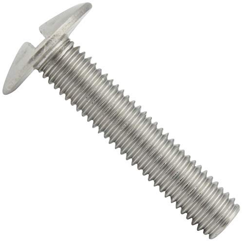 Flachrundschrauben mit Schlitz - M6x35 - (20 Stück) - Becherschrauben - Vollgewinde - Edelstahl A2 V2A - SC9040 | SC-Normteile®