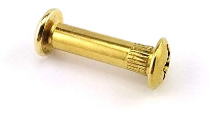 10 x Verbindungsschraube Möbel Verbinder Schrankverbinder 31mm - 40mm / M4 / Gelb