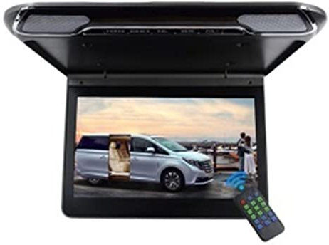 Lecteur DVD portable Moniteur de voiture 1080P 11.6 pouces Automobile plafond TV montage sur le toit affichage Portable voiture lecteurs vidéo USB IR FM miroir pour la voiture ( Color : Beige Mirror M