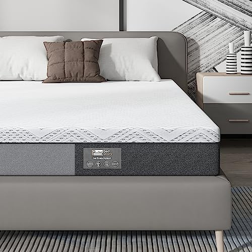 BedStory - Colchón (180 x 200 cm, Altura 18 cm, colchón de Espuma viscoelástica de 7 Zonas, firmeza Media con Apoyo, Alivio del Dolor de Espalda, antialérgico, Funda de Tela extraíble, 180 x 200 cm