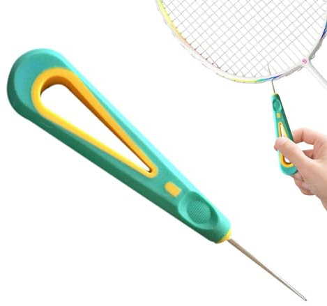Tennis-Besaitungsmaschine - Ahle-Werkzeug, Tennisschläger-Besaitungsgerät | Badmintonschläger-Nähwerkzeug Stringer, Badminton-Tennisschläger-Saitenschneider, ÖSenentferner für Bespannen