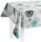 LILENO HOME Tischdecke abwaschbar als Meterware 160x140cm (Schnittkante) in Swirl türkis Motiv - Wachstuchtischdecke wasserabweisend ideal als Tischtuch o. Tischläufer für Bierzeltgarnitur