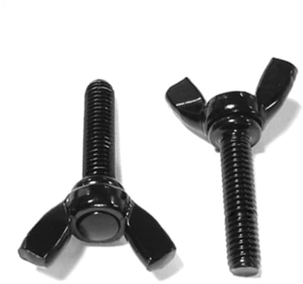 5-10 pièces M4 M5 M6 M8 DIN316 acier avec boulon papillon noir boulon à oreilles ensemble écrous à oreilles griffe vis vis à oreilles(10mm,M5 10PCS)