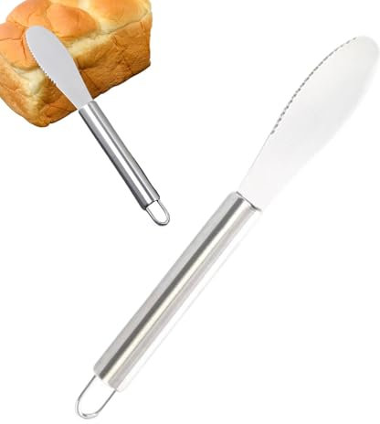 Genérico Spreader de cuchillos de mantequilla, esparcidor de sándwich | Cuchillos de cocina - Spreader de queso inoxidable Utensilios de charcutería para condimentos.