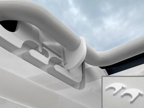 Etomvoop 2 x Wohnmobil Fenster Einbruchsschutz für Wohnwagen, Dachlüftung, Sicherheitsclip, Sicherheitsschloss, Diebstahlsicherung, passend für Midi He/Ki-Do/m/etic für