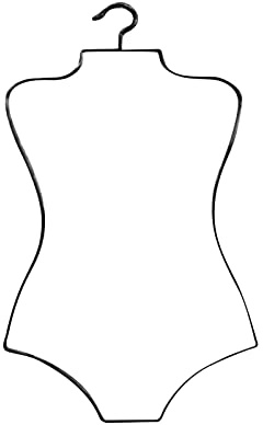 YunJove Percha de Alambre Metálico con Forma de Cuerpo para Trajes de Baño, Percha para Trajes de Baño, Perchero para Ropa de Playa.