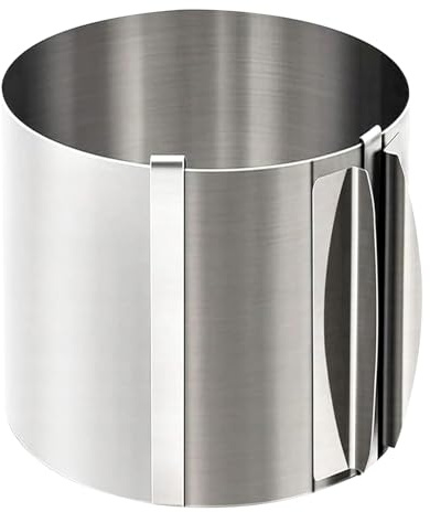 Genérico Anillos para Hornear - Molde con Forma De Pastel De 20 Cm De Alto, Marco De Pastelería Ajustable, Molde De Ajustable | Suministros para Marcos De Pastelería | Herramienta De Decoración