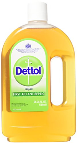 Dettol Antiseptic Liquid, Multipack of 3 X 750ml, Total 2.25L, First Aid Antiseptic, Antiseptic For Skin, Rubbing Alcohol For Cleaning, Kills 99.9% of Bacteria, Antibacterial, First Aid