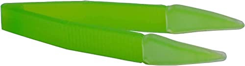 Soft Contact Lenses Remover and Insertion Tweezer - Green Color for Removing and Inserting Contact Lenses with Soft Silicone Tips - Easy to Carry and Use with Anti-Slip Surface