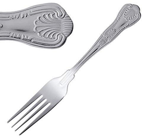 Olympia Kings Dessert Fork Pastry Cake Cutlery Dining Kitchenware Tableware Cookware Cooking Kitchen Home Restaurant 18/0 Stainless Steel. Pack Quantity: 12