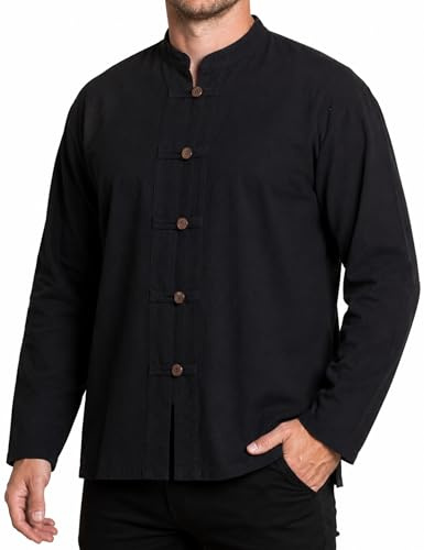 PANASIAM ShirtBEN-5Button, black XL