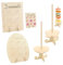 Reforung 4 Stück Holz Donutständer mit Holzstab Donuts Ständer 9 Löcher Donut Halter Holz Wiederverwendbar Wall Donut Brett Donutwand Hochzeit Donutständer für Geburtstage Süßigkeitenwagen Jubiläen