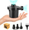 VMUTGA Pompa ad aria elettrica pompa ad aria per materasso ad aria, pompa 2 in 1 materasso ad aria con 3 ugelli d'aria per materasso gonfiabile, divani, piscine, giocattoli e galleggianti