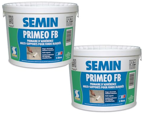 Semin Primaire d'Adhérence Priméo FB - Sols - Intérieur/Extérieur - Bidon 5 L (lot de 2)