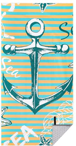 KUOGAS Strandtuch XXL 180×90 cm,Groß Schnelltrocknendes Mikrofaser Handtuch, Sandfrei Badetuch,Stranddecke Damen strandhandtuch