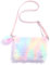 Cleminsta Mädchen Regenbogen Plüsch Taschen Plüsch Handtaschen Verstellbarer Umhängetaschen Plüschtasche Regenbogen Haarspangen Geldbörse für kleine Mädchen Frauen Rollenspiel (Stil 1)