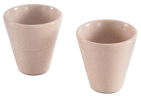 Radicaln Verona - Juego de 2 vasos de chupito de mármol hechos a mano de 5 cm para tequila, whisky y bebidas de cóctel, elegantes vasos y vasos para accesorios de bar