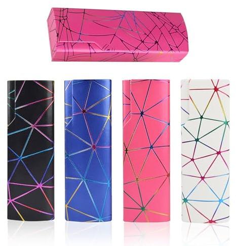 Febbya Custodia per Occhiali,5 PCS Custodie Rigide per Occhiali,Custodia Portatile per Occhialis Adatta a Donne e Uomini,per Proteggere Occhialis da sole e Occhiali da Lettura (Multicolore)